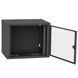 IPCOM 12U 600x600 Шафа телекомунікаційна двері скло (чорна) 99-00017728 фото 2