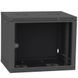 IPCOM 12U 600x600 Шафа телекомунікаційна двері скло (чорна) 99-00017728 фото 1