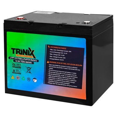 TRINIX LFP 12V70Ah LiFePo4 Акумуляторна батарея 99-00016729 фото