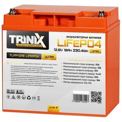 TRINIX TLFP-1218 Ultra 18А&bull;г 12В Літієва акумуляторна батарея 99-10025250 фото