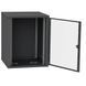 IPCOM 15U 600x600 Шафа телекомунікаційна двері скло (чорна) 99-00017729 фото 2