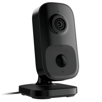 Wi-Fi камера відеоспостереження з ІЧ датчиком руху та вбудованим ШІ Ajax IndoorCam Black (111567.303.BL1) 35-0000470 фото