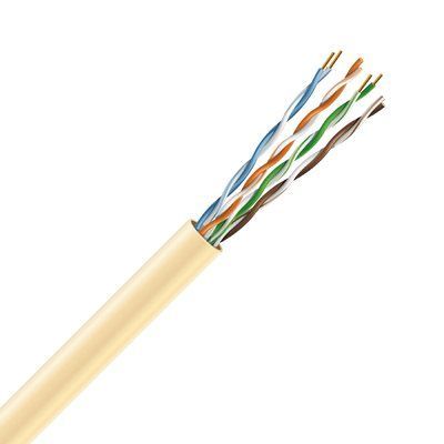 Кабель UTP Cat. 5e U/UTP LSZH мідь безгалогенна LSZH 4х2х24 AWG (70328) бухта 305м. Жовтий ЗЗКМ 99-00006841 фото