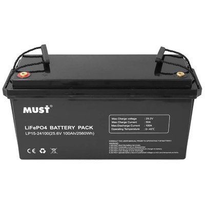 Must LP15-24100 25.6В 100А&bull;г Літієва акумуляторна батарея 99-00023553 фото