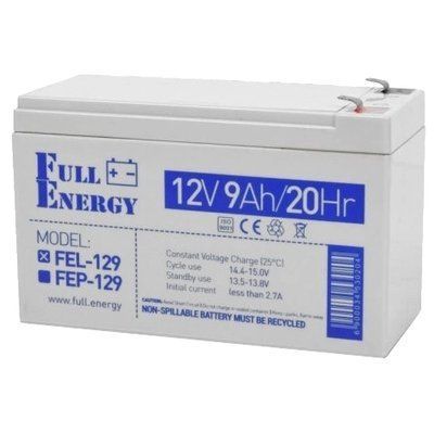 Full Energy FEL-129 9А&bull;г 12В гелева Свинцево-кислотна акумуляторна батарея 99-00009130 фото