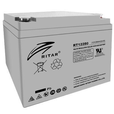 RITAR AGM RT12280 12V 28Ah Акумуляторна батарея 99-00020869 фото